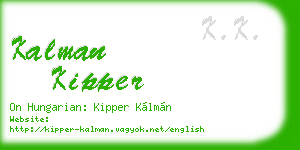kalman kipper business card